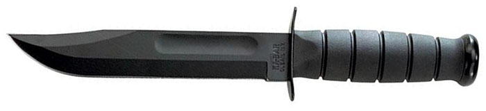 KA-BAR 1213 Black Straight Edge Knife 
