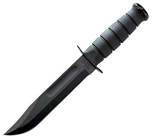 KA-BAR #1213 Black Straight Edge Knife