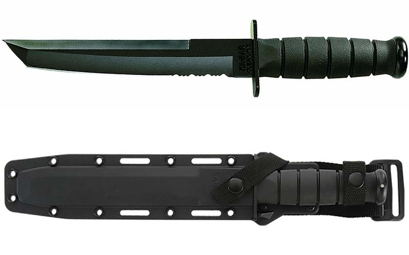 best fighting knife reviews - Ka-Bar KA1245-BRK Black Tanto Knife