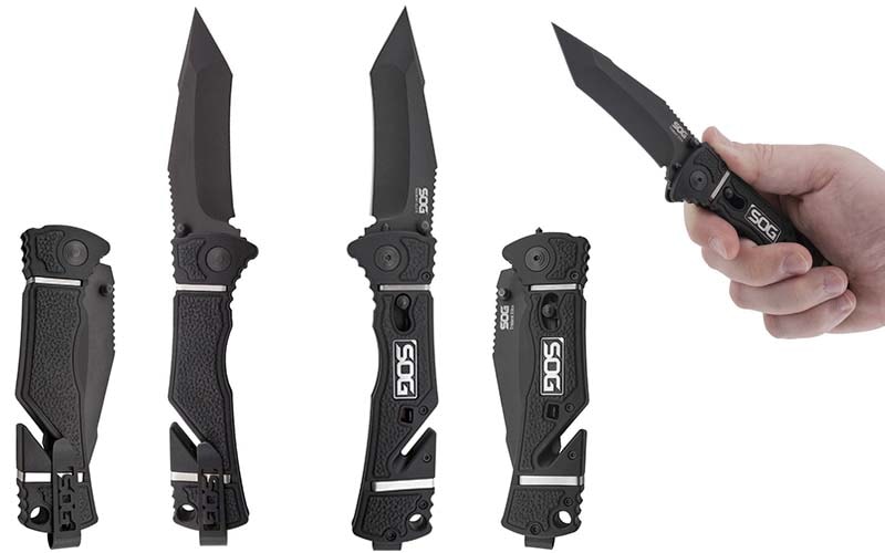 SOG Tanto Trident Elite Folding Knife